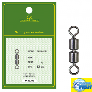 Вертлюг Golden Catch High Speed подвійний 1042BN (12шт)