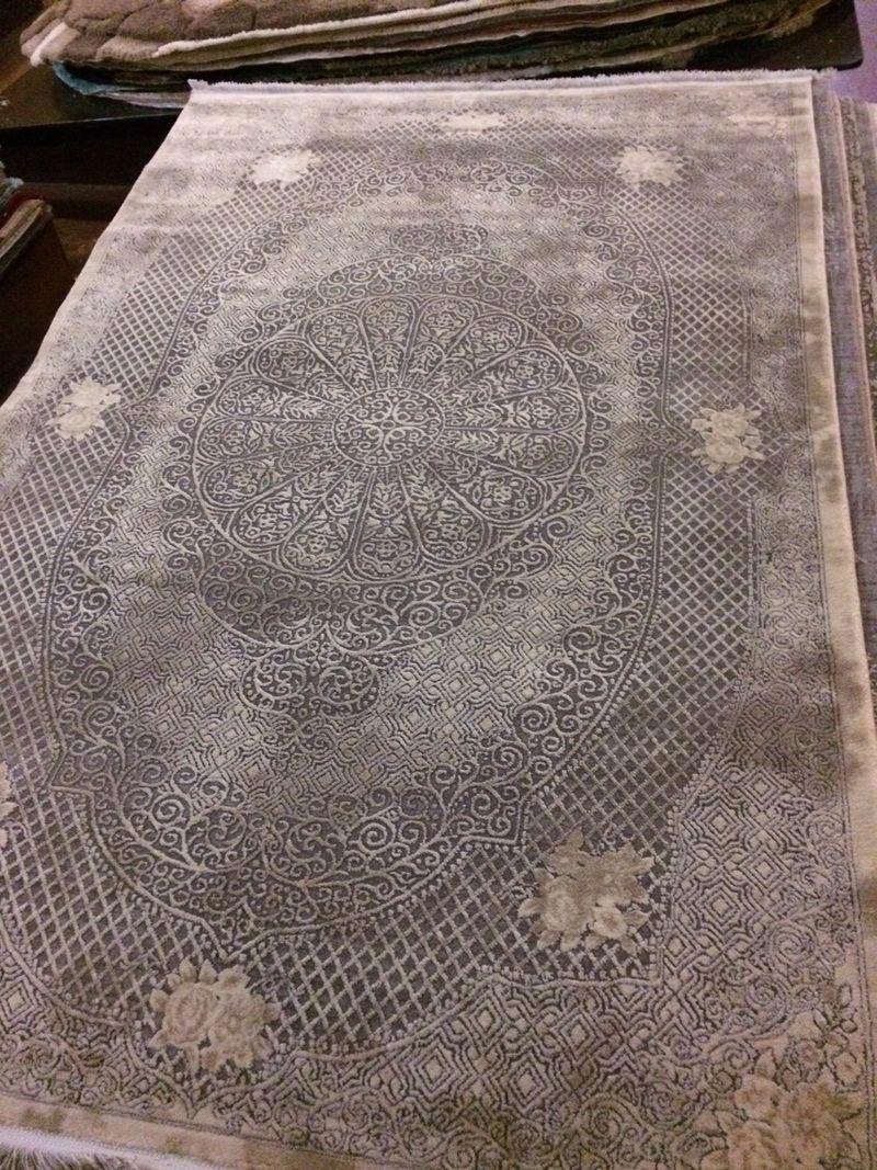 Килим HERMES 17180 96 сірого кольору, фото 1