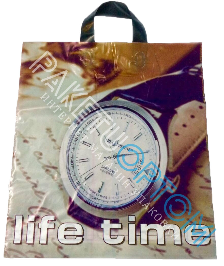 Пакет з петлевий ручкою (пакет-петля) "LIFE TIME"