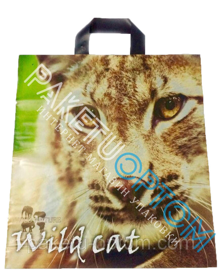 Пакет із петльовою ручкою (пакет-петля) "Wild Cat", фото 1