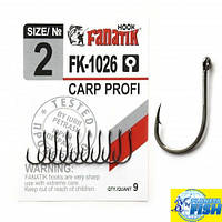 Крючок одинарный Fanatik CARP PROFI FK-1026 (9шт)