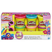 Набор Play-Doh пластилин с блестками 6 шт.
