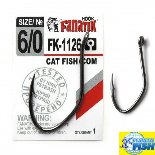Гачок одинарний Fanatik CAT-FISH/СОМ FK-1126 (1шт)