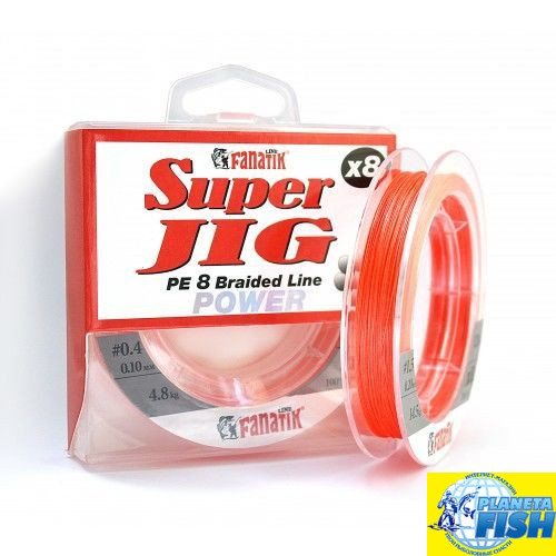 Шнур Fanatik Super Jig PE X8 Orange 120м, фото 1