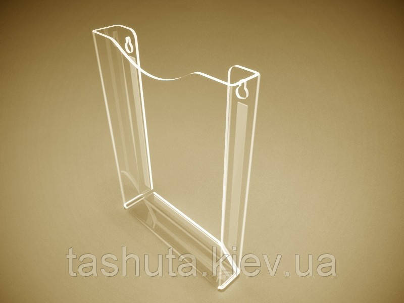 Кишеня пластикова А6 (105х148), об'ємна (Стінка акрилу: 1,8 мм; )