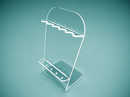 Підставка для ручок олівців, маркерів на 3 шт., 55х145х75 мм (Стінка акрилу: 1,8 мм; )