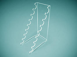 Підставка під туш на 8 шт., 70х190х125 мм (Товщина акрилу: 1,8 мм; )