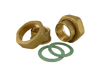 Комплект латунних гайок до циркуляційного насоса 1 1/2" х 3/4" ВВ (Італія)