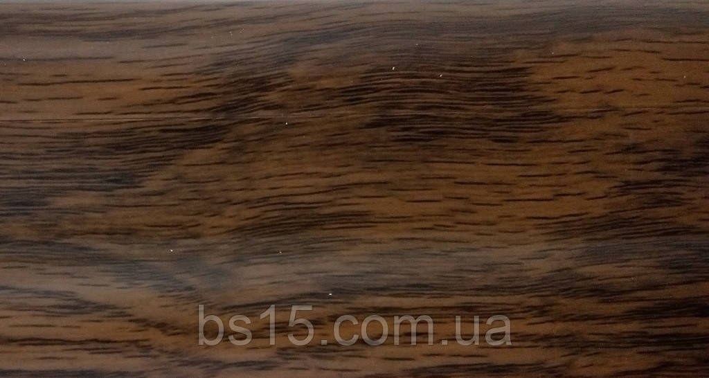 Плінтус 70 мм Дуб рустик із кабельом каналом і комплектуючі під проведення BS29, фото 1