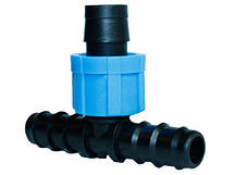 Трійник Ø16 із затискачем на стрічку (мн.труба-стрічка-мн.труба 16-17-16)