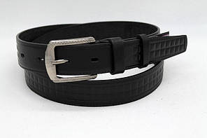 Стильний шкіряний ремінь 35 мм  класичний  