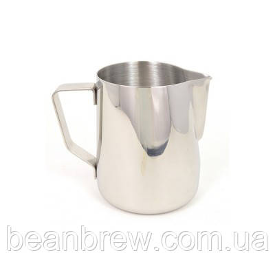 Сталевий пітчер із внутрішньою мірною шкалою Rhinowares Professional Milk Pitcher,  Об'єм - 360 мл.