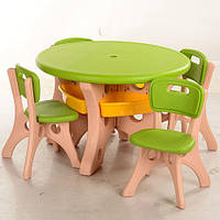 Дитячий столик зі стільчиками Bambi (B0301) пластиковий