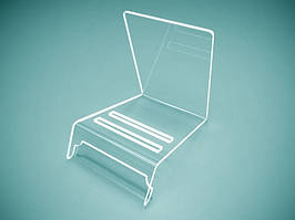 Підставка для двох тарілок із цінником, 80х100x120 мм