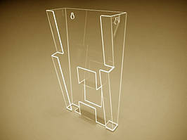 Кишеня настінний пластиковий А4 (210х297) на 2 комірки (Товщина акрилу: 1,8 мм; )