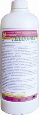 Гепатонік 1л (Біофарм) вітамінний стимулятор для птиці, фото 1
