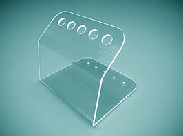 Пластикова підставка для ручок на 5 шт., 120х100х105 мм (Товщина акрилу: 1,8 мм; )