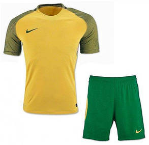 Футбольна форма ігрова Nike (Найк жовто-зелена), фото 2