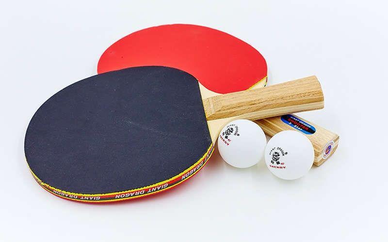 Набор для настольного тенниса GIANT DRAGON SHOOTER (2 ракетки, 2 мяча c чехлом) - фото 2 - id-p639845223