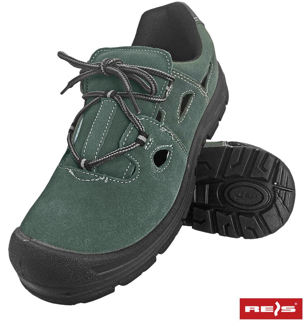 Сандалі робітники з металевим підноском шкіряні REIS Польща (взуття захисне) BRALACE-S1 ZB, фото 1