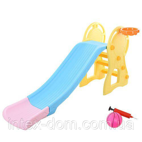 Дитяча гірка Bambi Жовта (YG2016-24-6) пластмасова, фото 1