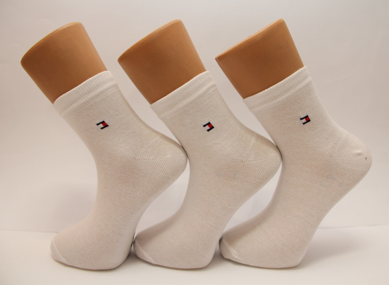 Жіночі шкарпетки середні стрейчеві Т Х 35-38 білий