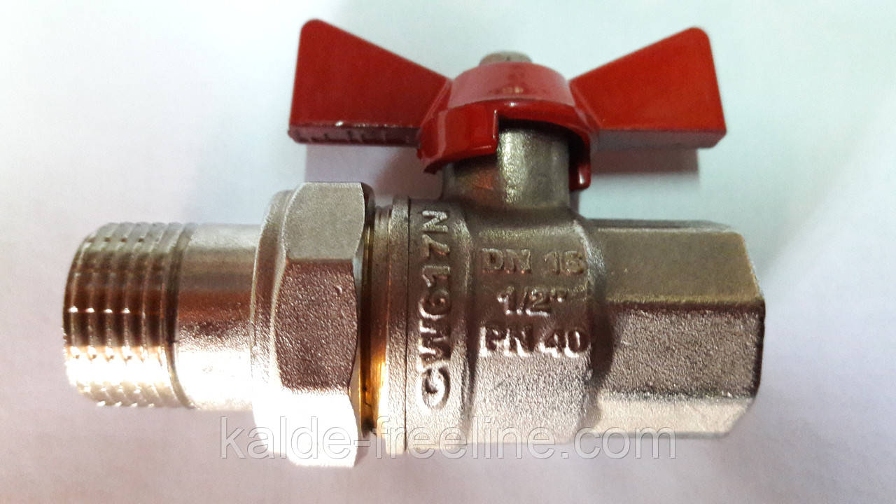 Кран кульовий Kalde з американкою ∅1/2"