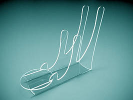 Підставка для двох тарілок і чашки 80х110x160 мм (Товщина акрилу: 1,8 мм; )