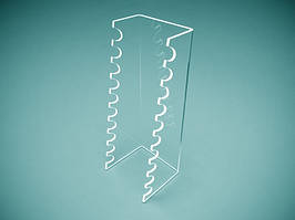 Підставка для ручок з оргскла на 8 шт., 70х190х70 мм (Товщина акрилу: 1,8 мм; )