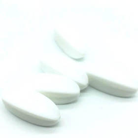 Карамболь (білий) намистина з силікону