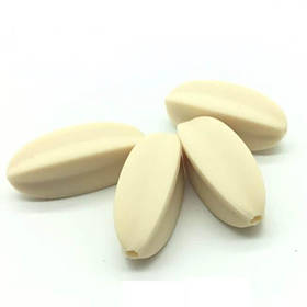 Карамболь (бежевий) намистина з силікону