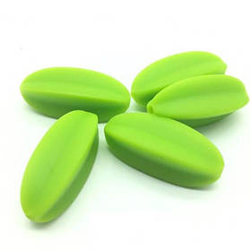 Карамболь (зелений) намистина з силікону