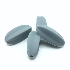 Карамболь (темно сірий) намистина з силікону