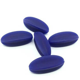 Карамболь (темно синій) намистина з силікону