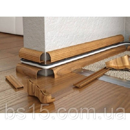 Плінтус із кабель каналом і м'яким краєм , фото 1