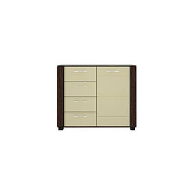 Комод 1Д4Ш New York 2 венге магія / сахара глянець