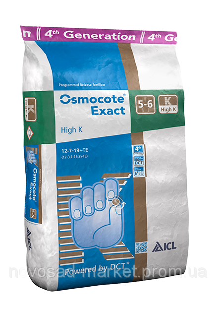 Осмокот калийный Osmocote Exact High-K 8-9м 12-7-19+TE 25 кг