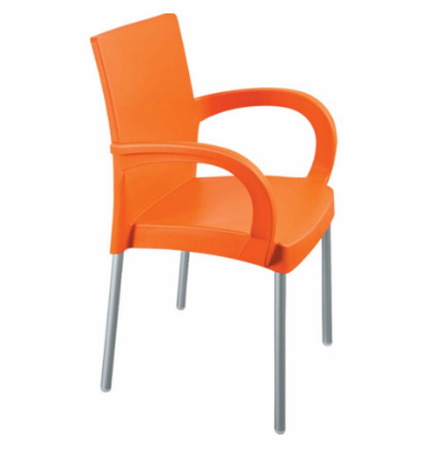 Пластикове крісло з алюмін. ніжками "Sumela" Holiday, Irak Plastik