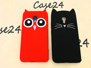 Гумовий 3D чохол для Meizu M3 (M3 Mini)/M3s Сова Усики