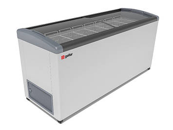 Морозильник горизонтальний із похилим вигнутим склом GELLAR FG 700 E, фото 1