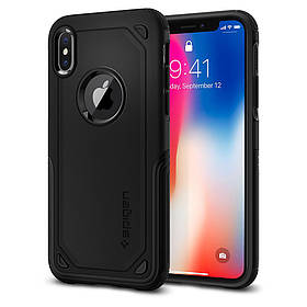 Чохол Spigen для iPhone X Hybrid Armor, Black