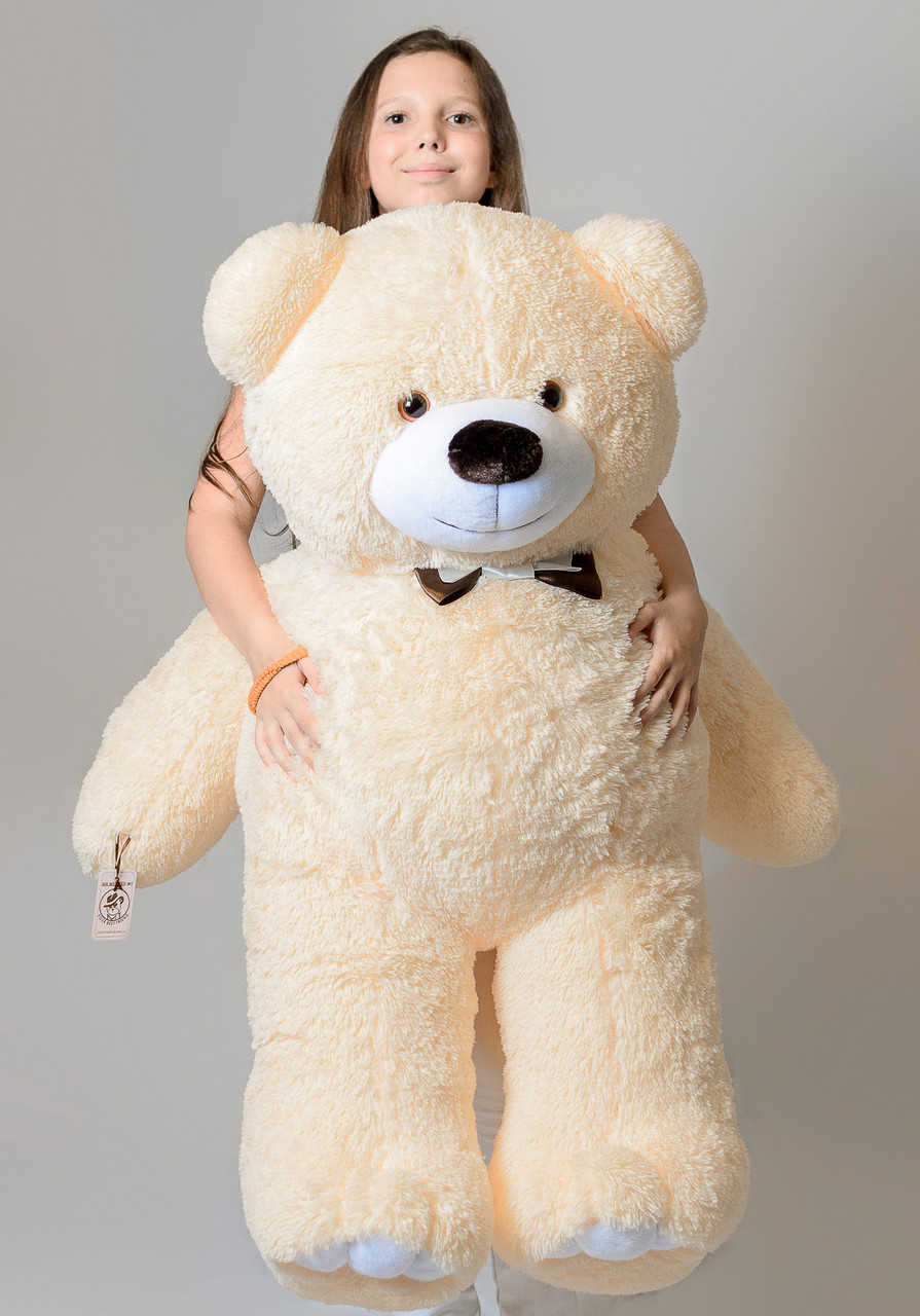 Плюшевий ведмедик Mister Medved Хеппі 130 см Бежевий, фото 1