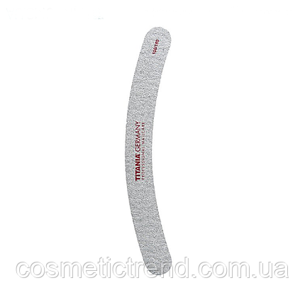 Titania Манікюрна пилка вигнута Zebra" з пісочним напиленням на пластиковій основі 1212 (100/100грит), фото 1