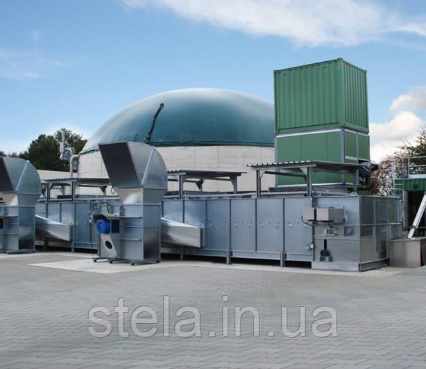 Стрічкова сушарка для відходів від виробництва біогазу