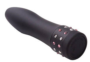 Кишеньковий вібратор зі стразами та регулюванням потужності