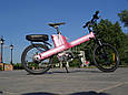 Електровелосипед SRT Lady Bike, акумулятор Samsung 36 вольтів 10.4 ампер годинника, літій-іонний, фото 6