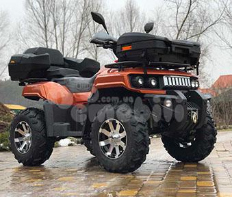 Электроквадроцикл CRAFTER HUMMER 6000 ватт, сигнализация, фаркоп, лебедка, грузоподъемность 300кг - фото 1 - id-p640442346