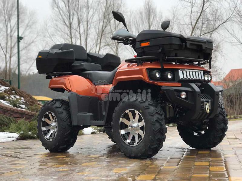 Электроквадроцикл CRAFTER HUMMER 6000 ватт, сигнализация, фаркоп, лебедка, грузоподъемность 300кг - фото 6 - id-p640442346