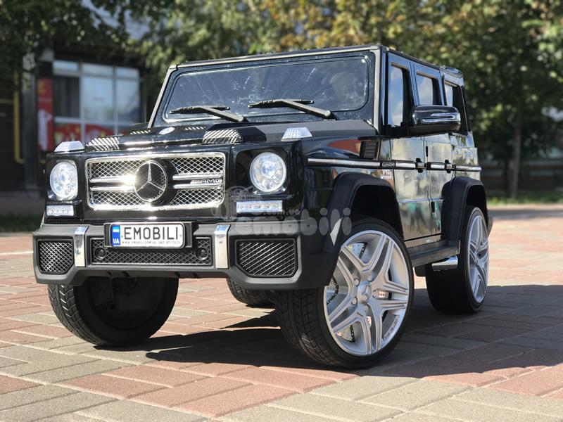Дитячий електромобіль Mercedes-Benz G63 AMG Кубик, 12V 12AH, підсвічування днища, амортизатори, багажник