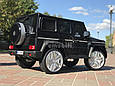 Дитячий електромобіль Mercedes-Benz G63 AMG Кубик, 12V 12AH, підсвічування днища, амортизатори, багажник, фото 8